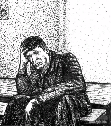 Майор Ребров. Рисунок А.Новых