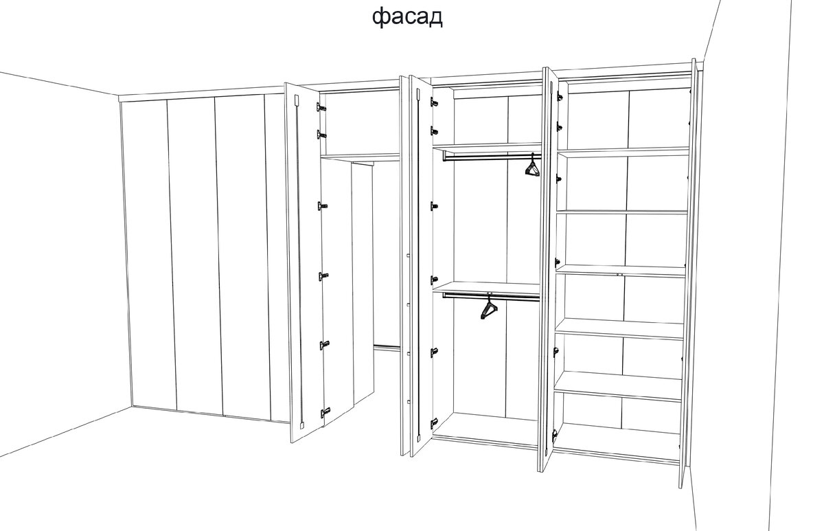 Изготовить шкаф распашной