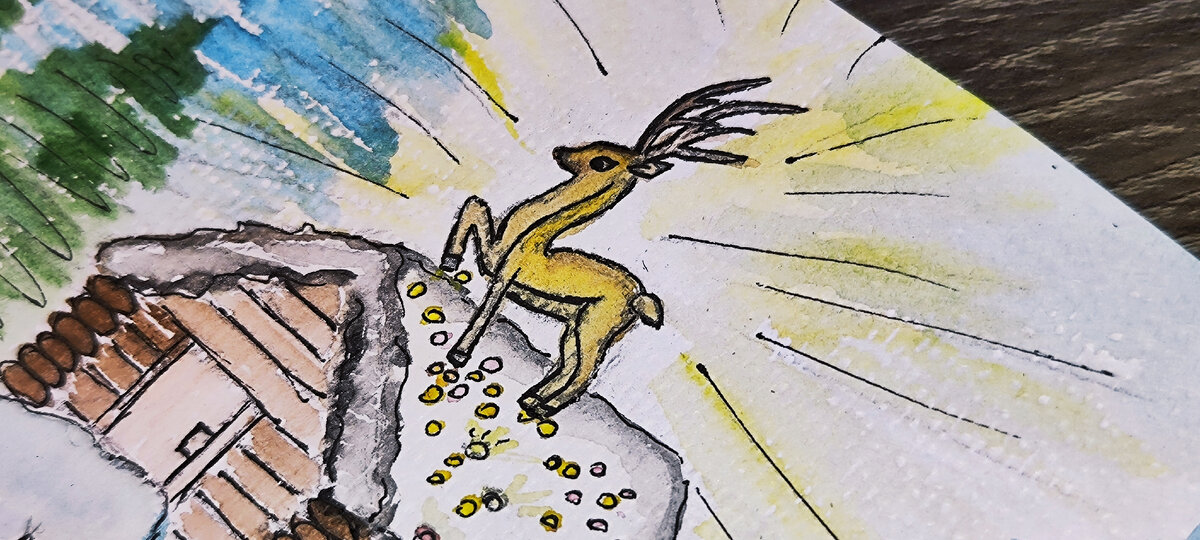 Рисунок оленя