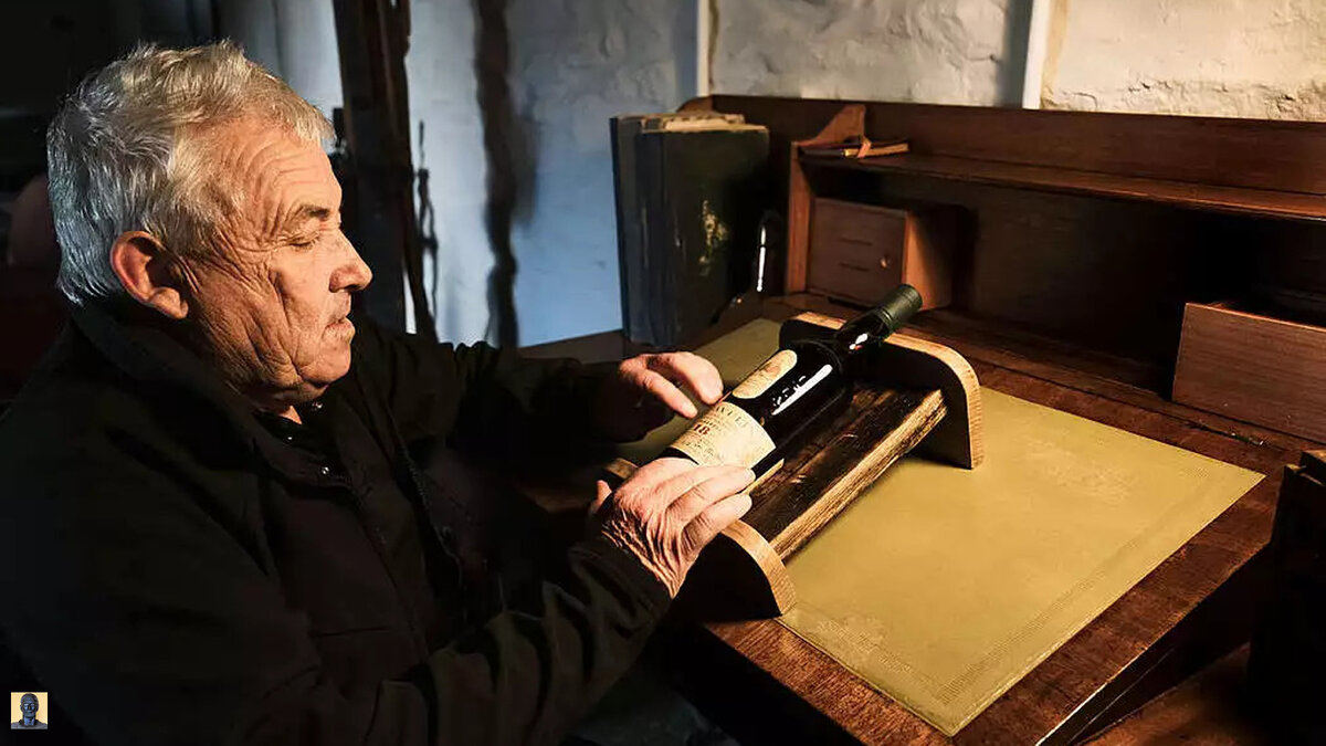 Иэн МакАртур из Lagavulin с виски в честь себя.