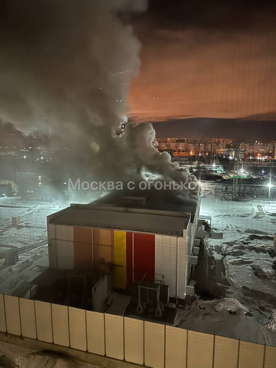 4 января 2024 - пожар на подстанции в Москве.