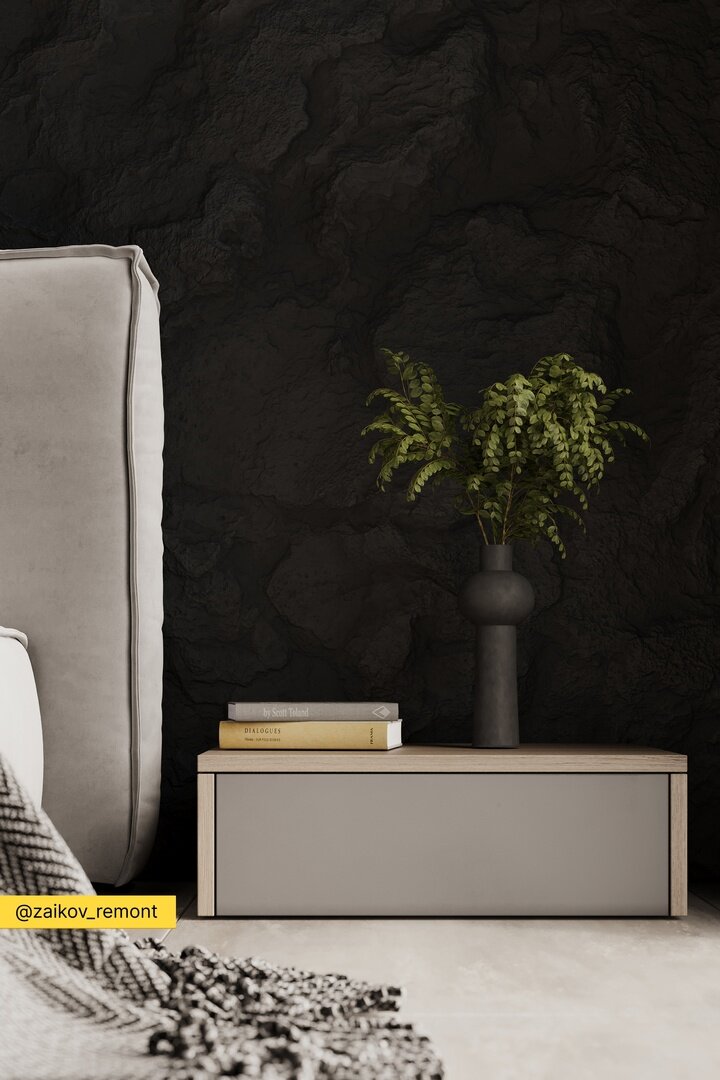 Акцентная стена в интерьере, ЖК Белый остров