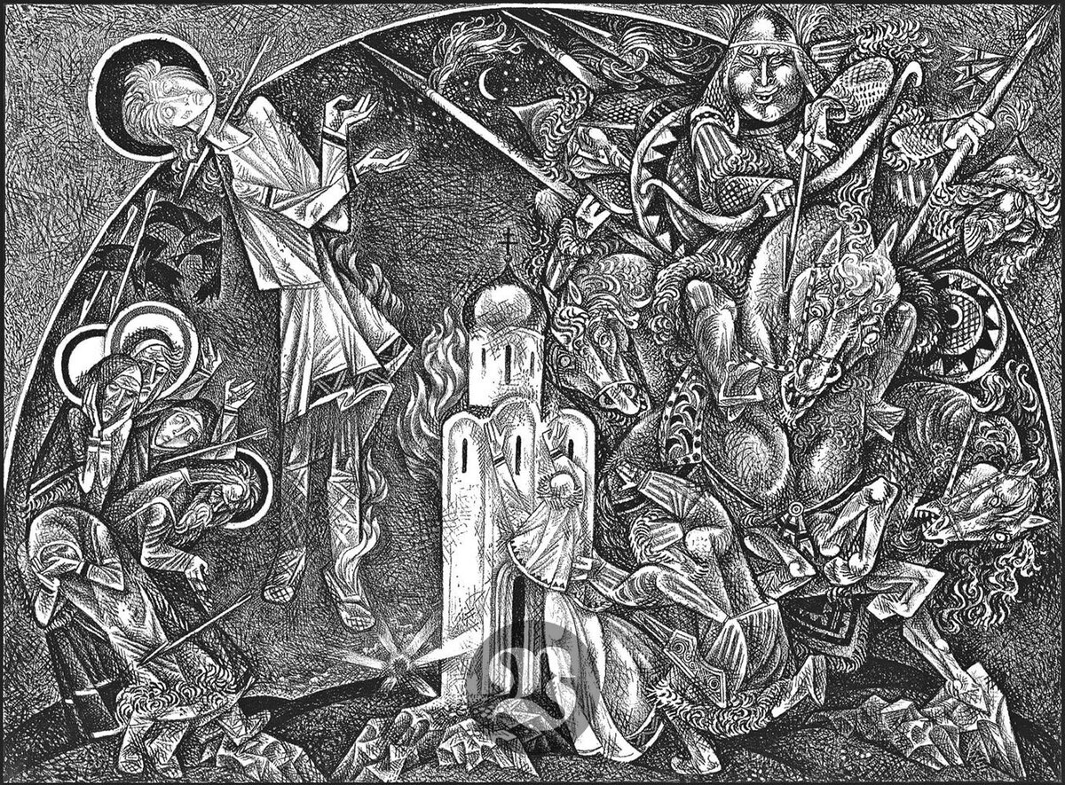 © Виталий Волович. Илл. к «Слово о полку Игореве».