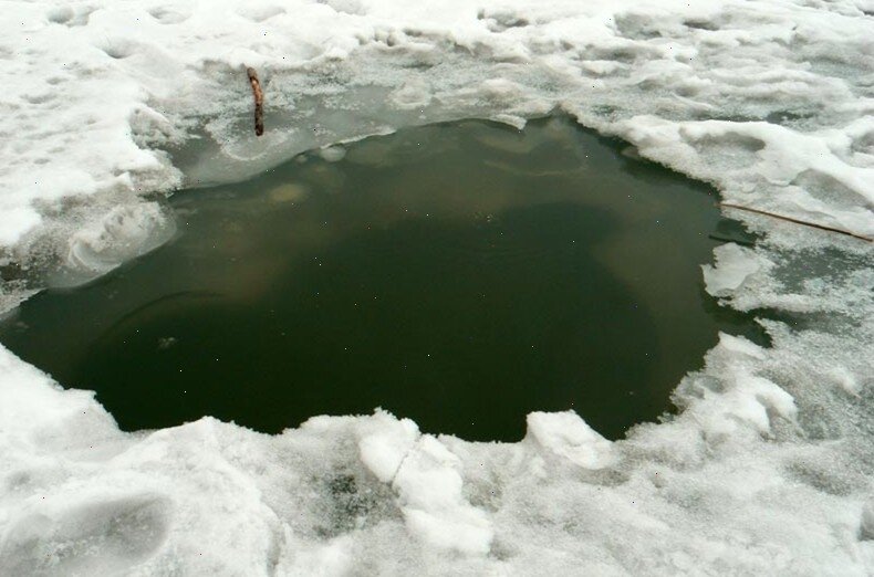 Полынья очень опасна