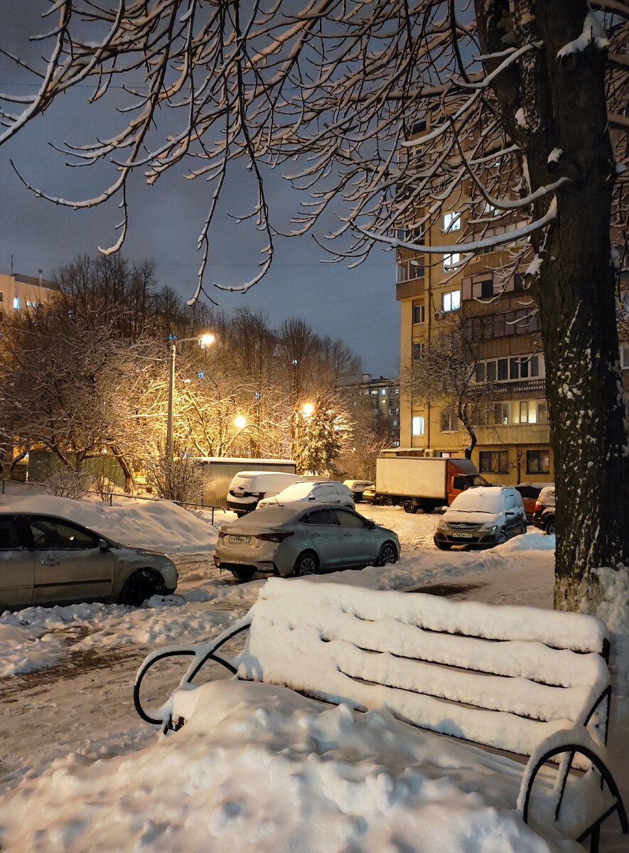 Снег в Белгороде.