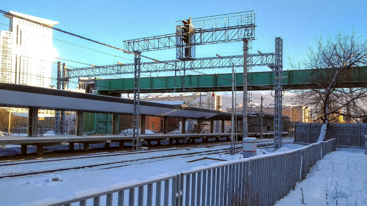 Пл. Митьково "МЦД-3" в 1 половине января 2024 года, фото автора