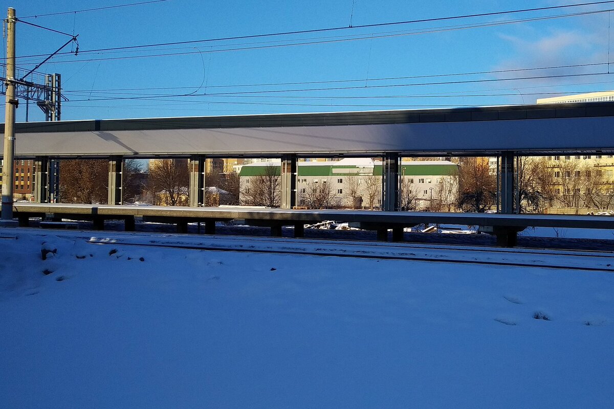 Пл. Митьково "МЦД-3" в 1 половине января 2024 года, фото автора 