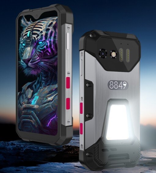 Основные характеристики Unihertz 8849 Tank Mini 1:Экран	S-IPS, 4.3", 45 см², 540x1200, 306 ppi, 60 Гц, 16M цветов, сенсорный, ёмкостный, мультитач, Panda GlassЖелезо	MediaTek Helio G992.2 ГГц, 2 x Cortex-A76, 6 x Cortex-A55, Mali-G57 MC2Память	RAM 12 ГБ, ROM 256 ГБ, Micro-SD , гибридный слот, LPDDR4X, UFS2.2Мобильный интернет	LTEHSDPA, HSUPAEDGEМобильные сети	LTE Bands 1-5,7,8,12,13,17-20,25,26,28,34,38-41,66UMTS Bands 1(2100), 2(1900), 4(1700), 5(850), 6(800), 8(900), 19(800)GSM Bands 2(1900), 3(1800), 5(850), 8(900)CDMA 800, 1900Аккумулятор	Li-Pol, 5800 мА·ч, быстрая зарядка 33 ВтРазмеры	120.7 x 58.8 x 23.3 ммВес	240 гКамеры	тыловая камера: 100 МП, f/1.75, 1/1.80", 0.61μm, 26.60mm, OmniVision OVA0B40, вспышка, автофокусфронтальная камера: 32 МП, f/2.0, 1/2.80", 0.80μm, 25.10mm, Samsung ISOCELL GD1, вспышки нет, автофокуса нетНавигация	GPS, ГЛОНАСС, BeiDou, GalileoДатчики	Акселерометр, Гироскоп, Компас, Приближение, Освещённость, Сканер отпечатков (сбоку), NFCUSB	Type-C v2.0, USB-OTG