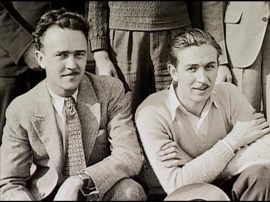 Уолт Дисней с Абом Айверксом.