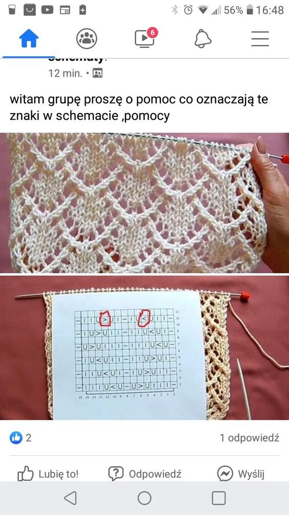 Схема узора для бактуса