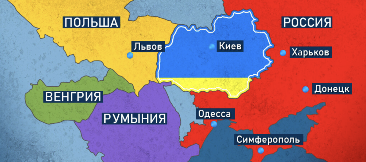 Польша, Венгрия, Румыния раздел Украины. Украина распадется. Карта Украины после распада. Польские территории на Украине.