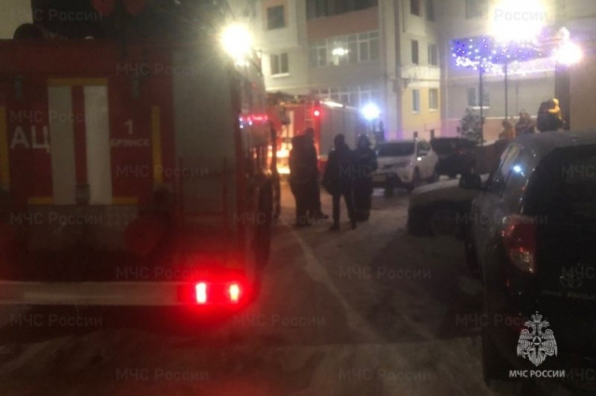    Сотрудники МЧС оперативно потушили пожар в многоквартирном доме в Брянске
