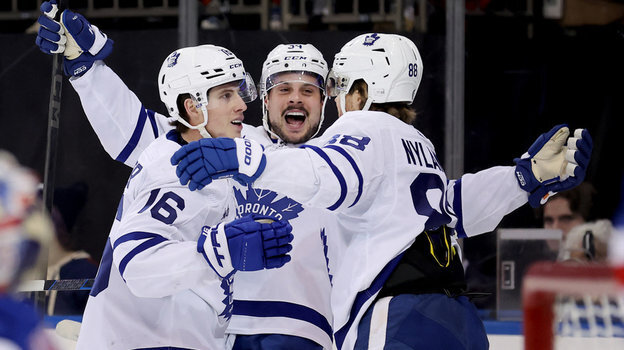    Тройка дорогих игроков «Торонто»: Митч Марнер, Остон Мэттьюс и Вилльям Нюландер. USA Today Sports