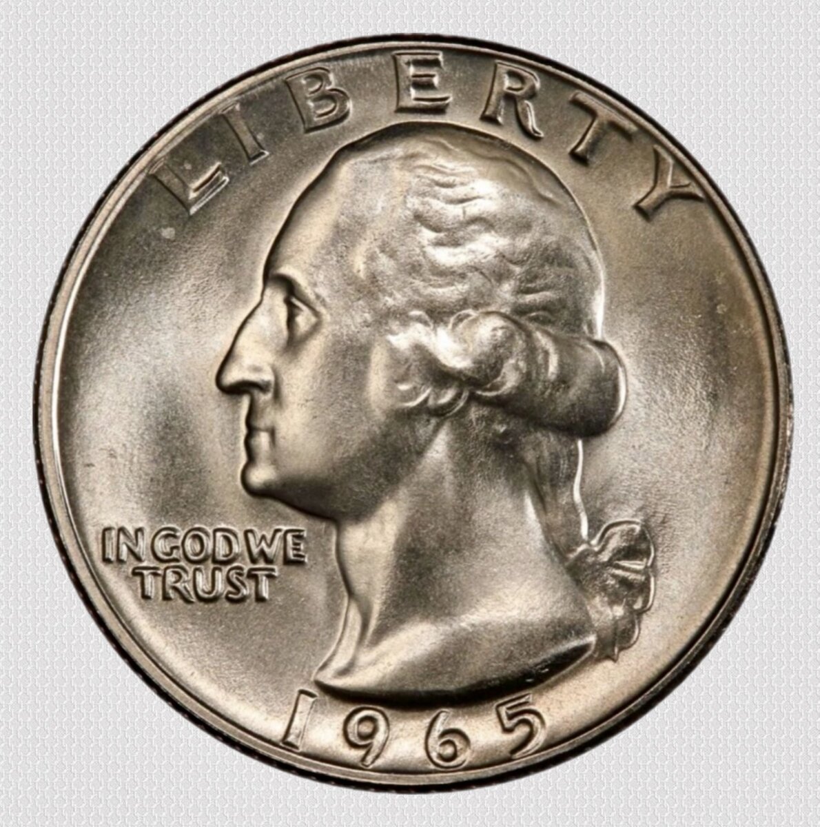 25 центов 1965 года (аверс)