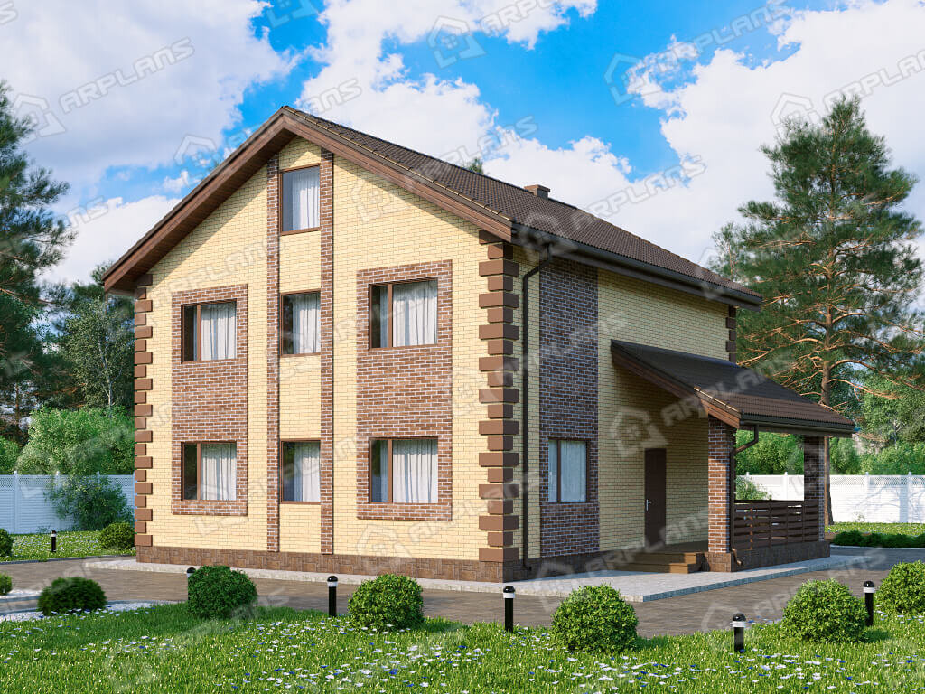 Фото 1 двухэтажного дома. Источник arplans.ru Проект К-333