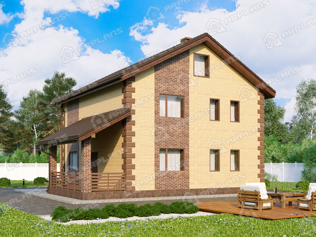 Фото 2 двухэтажного дома. Источник arplans.ru Проект К-333