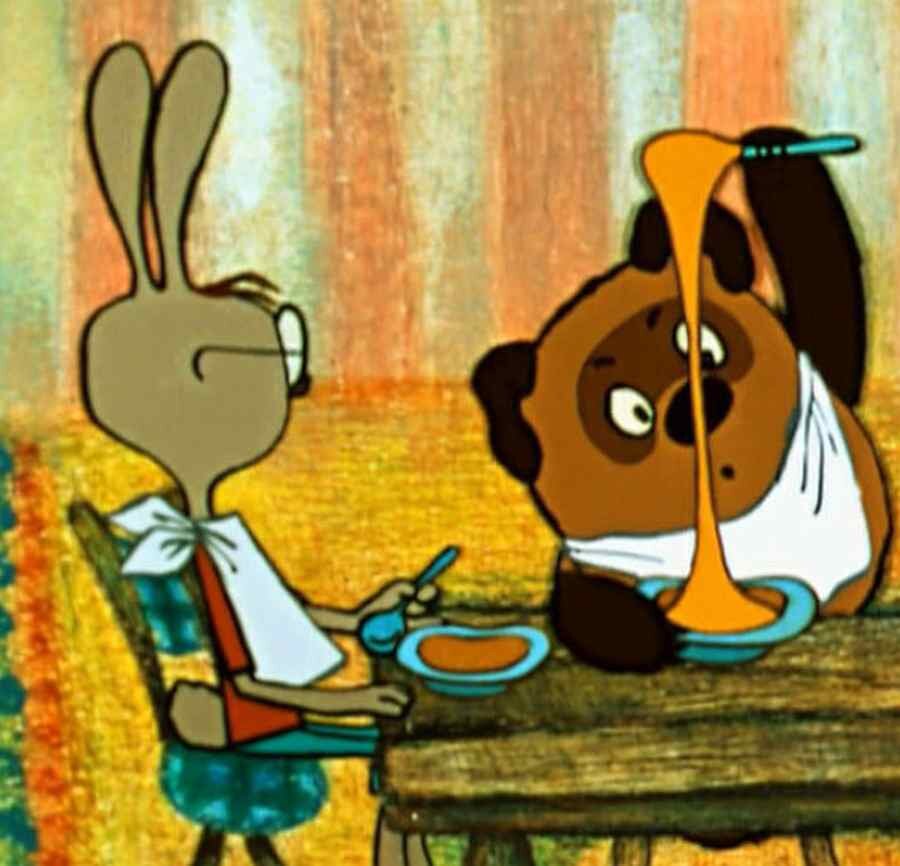  Сказка про вини пуха и кролика