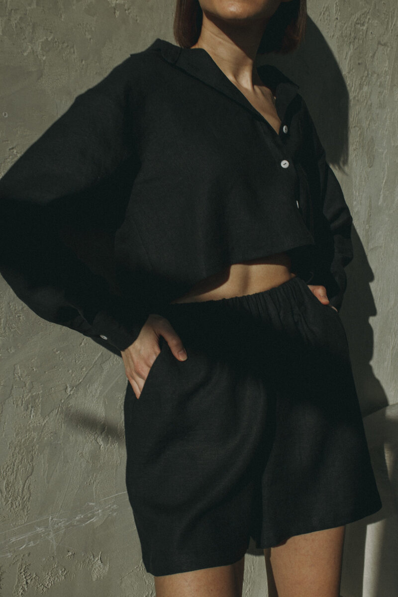 Рубашка из 100% умягченного льна QUALITY