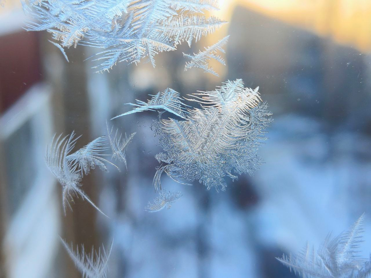 «Зимние узоры на окне зимой» — создано в Шедевруме