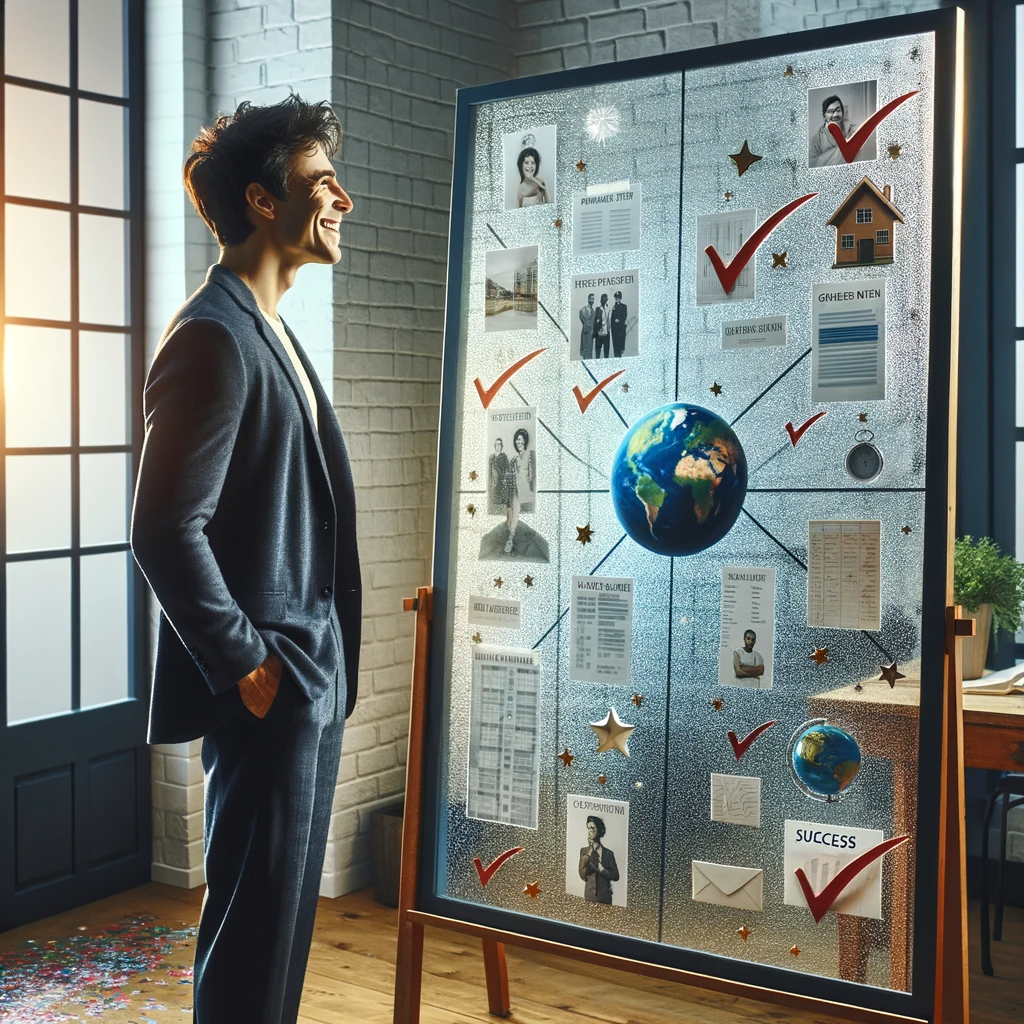 визуализация, где цель уже достигнута