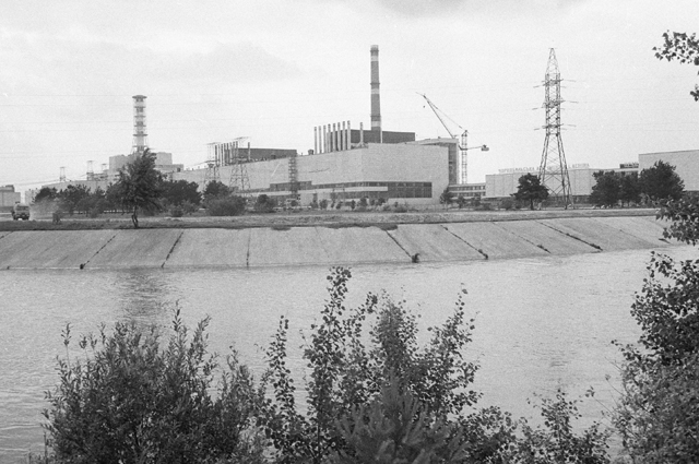 Первая на Украине атомная электростанция в Чернобыле. 