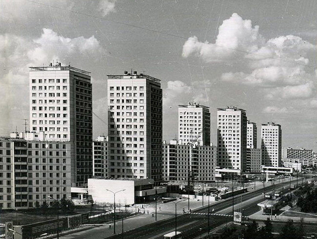 Центральный проспект, 1972 год. ФОТО Н. АКИМОВА И В. ЯНКОВА, ФОТОХРОНИКА ТАСС/ OK.RU ЗЕЛЕНОГРАД 20 ВЕК.