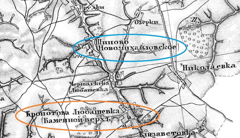 Карта XIX века.