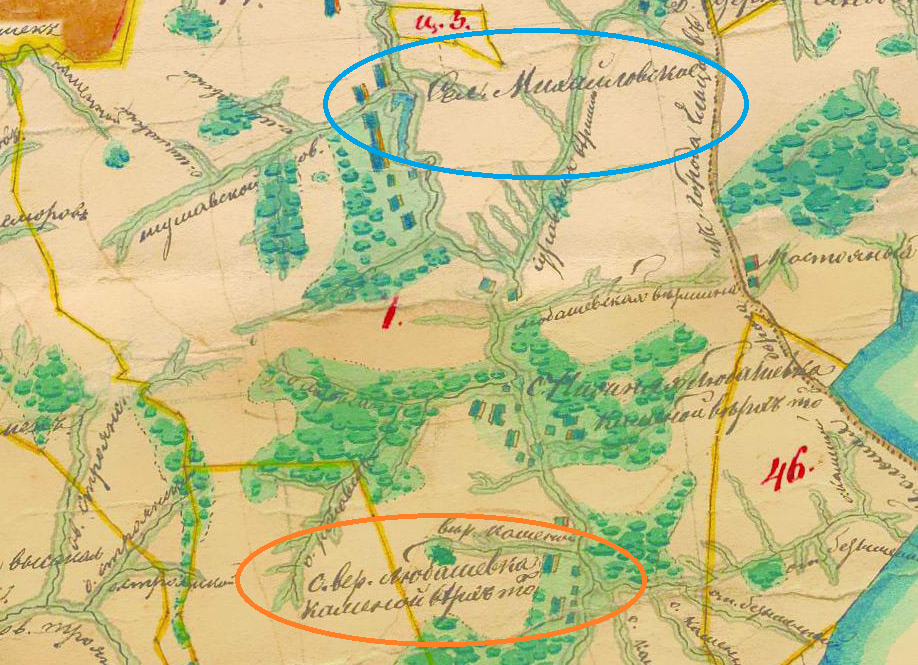 Карта XVIII века.