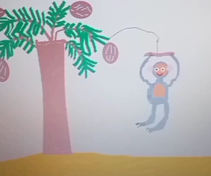 Обезьянка на тарзанке