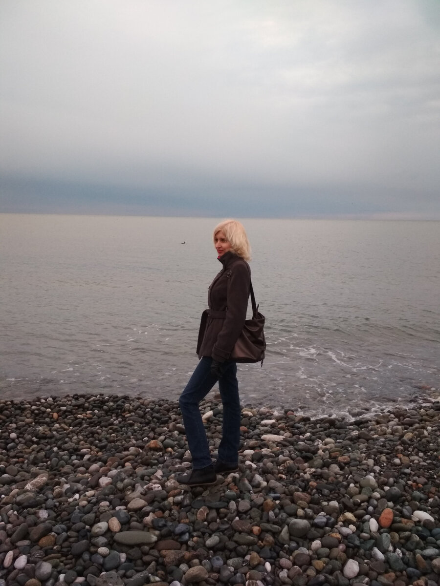 Автор с Сочи в 2018 году. Море не в сезон.