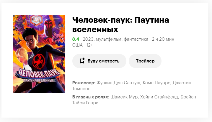 Источник КиноПоиск