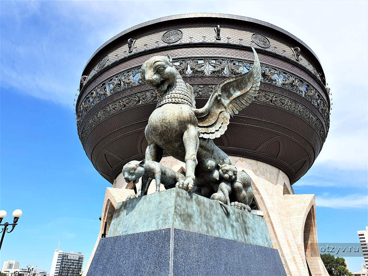 Фото с Яндекса. Казань. Памятник казану в Казани.