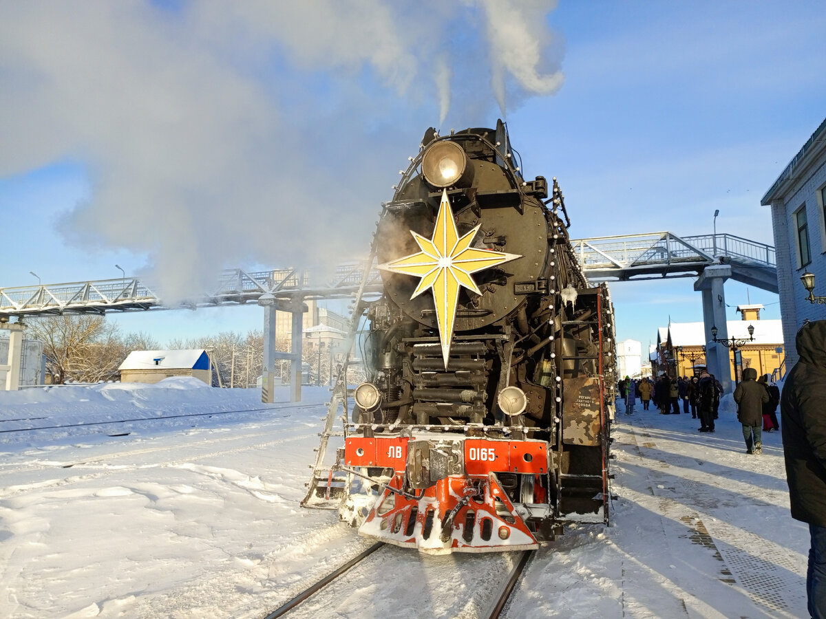 Рождественский экспресс в Шуе. Фото автора. 