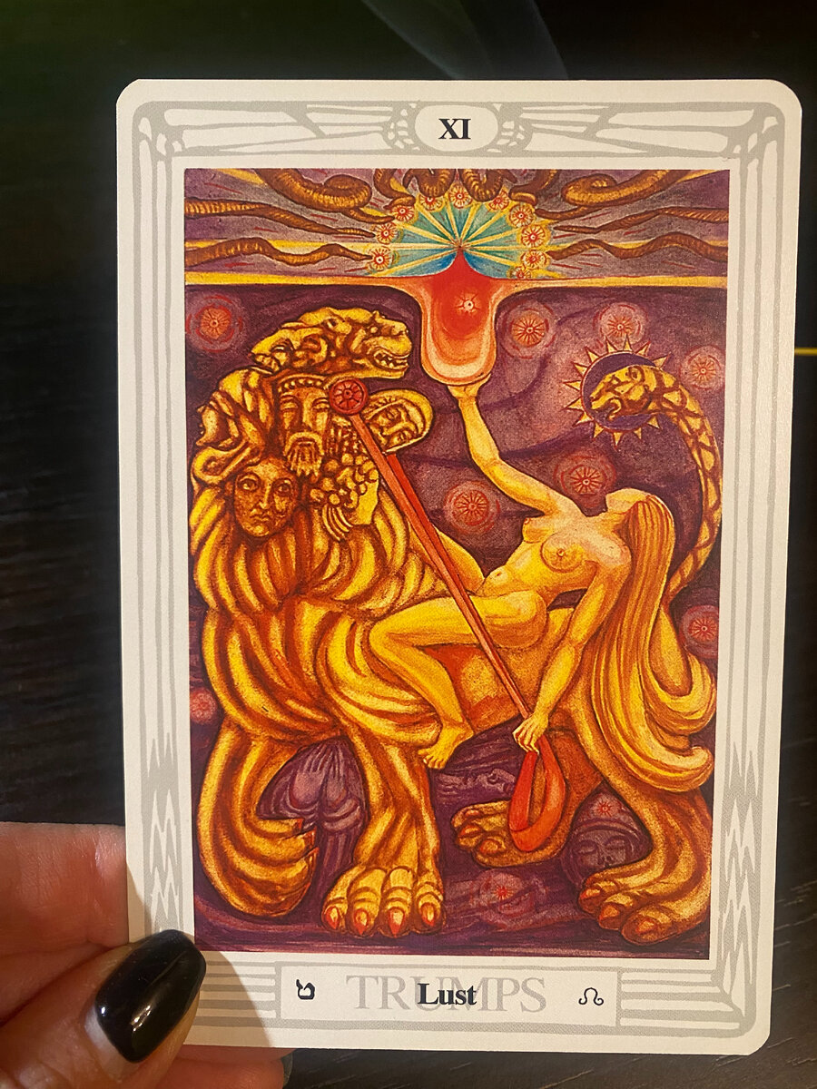 Таро Тота Алистера Кроули, Аркан "Похоть"