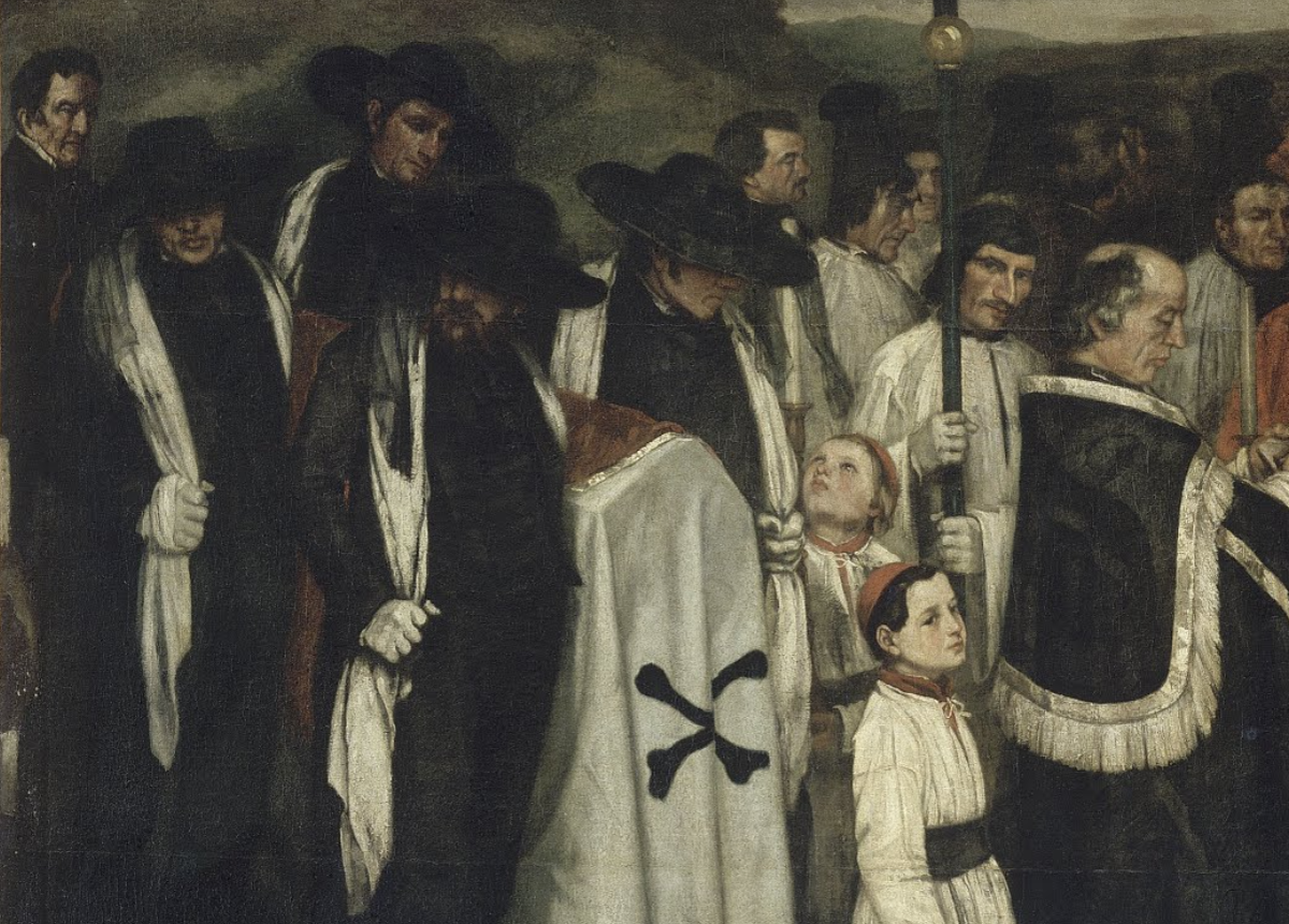 Курбе, «похороны в Орнане», 1849—1850. Гюстав Курбе похороны в Орнане. «Похороны в Орнане» (1849-1850).