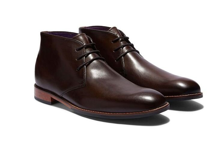 Ботинки чукка из гладкой кожи