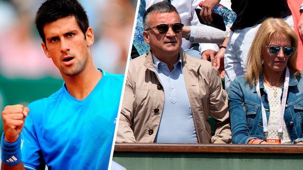    Новак Джокович в молодости, родители Джоковича Срджан и Дияна. Global Look Press