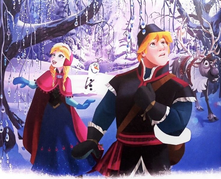 Иллюстрация к книге. Анна и Кристофф.