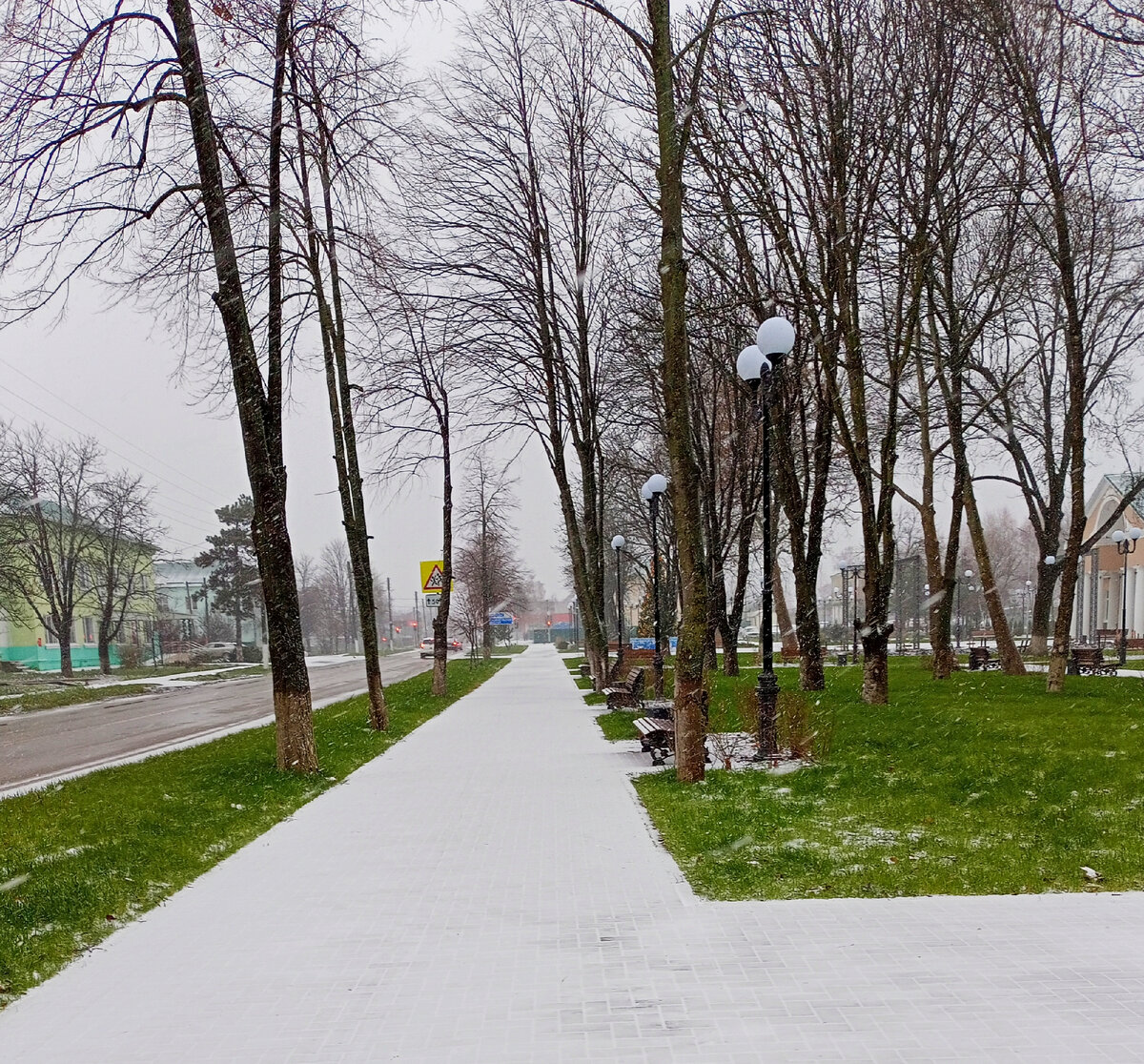 Дорожки в снегу