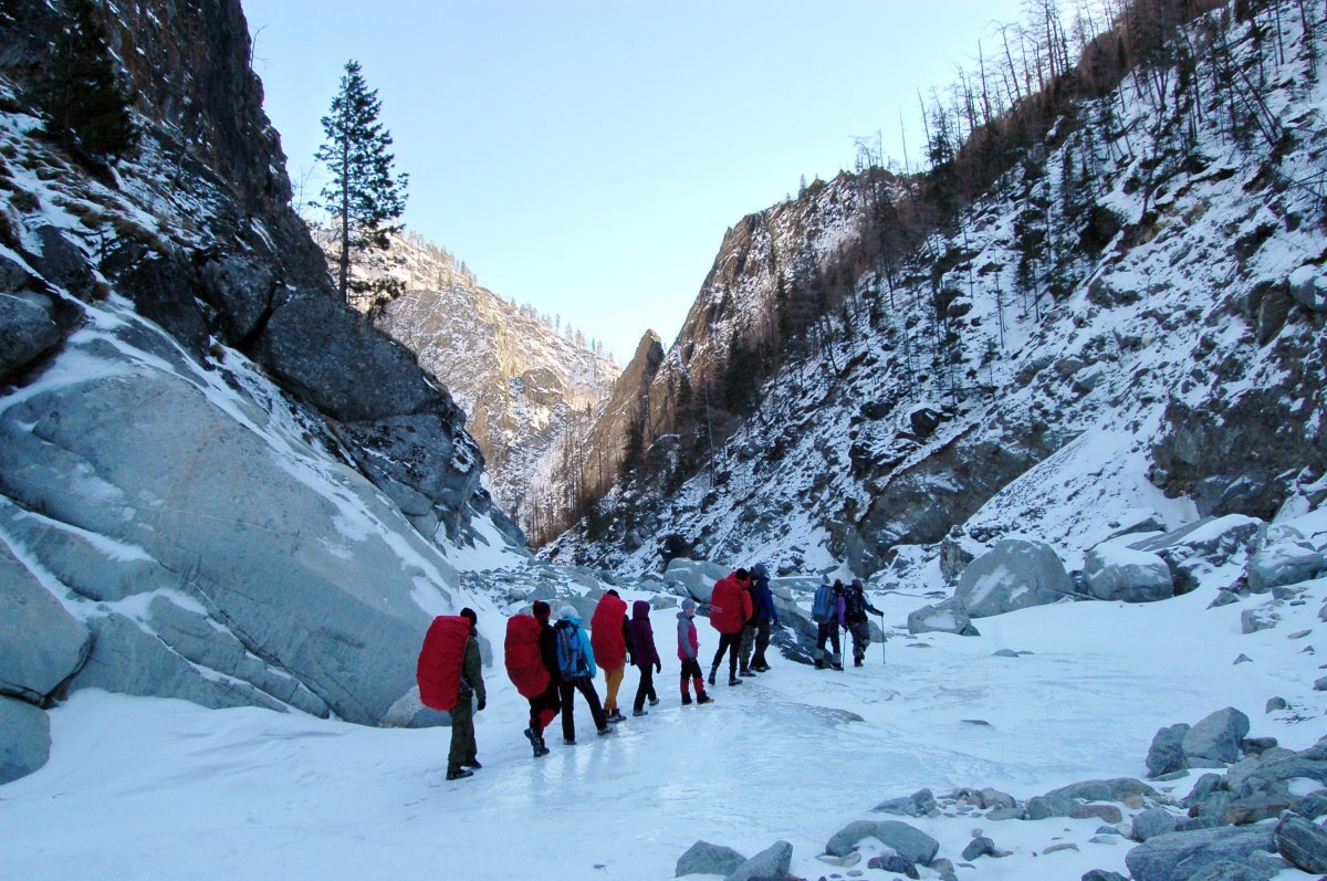 На пик Аршан зимой