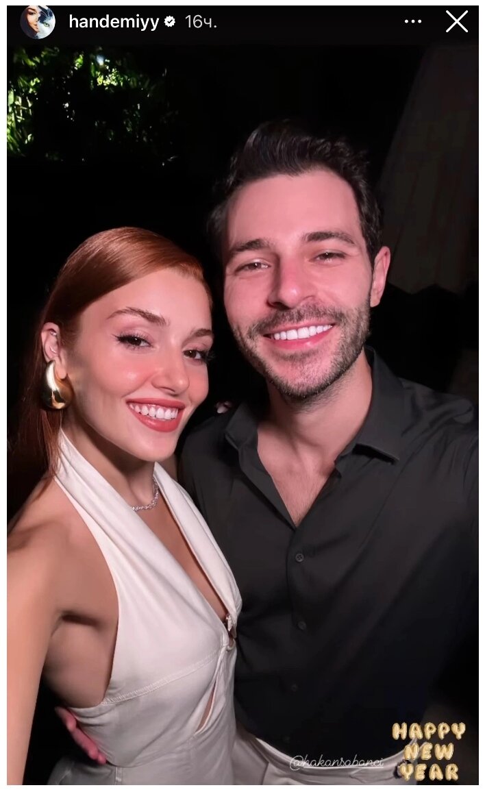 Хандэ с избранником Хаканом Сабанджи. Фото: Инстаграм (запрещен в РФ) @handemiyy