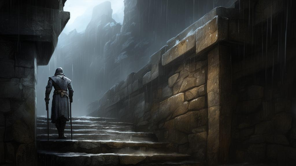 Гапон поднимается на стену