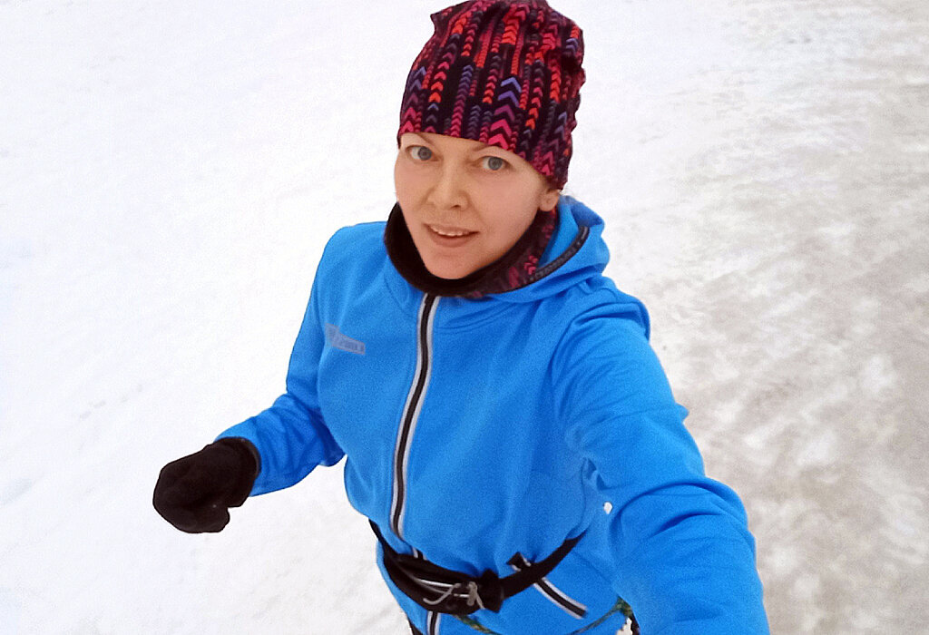 На пробежке в январе