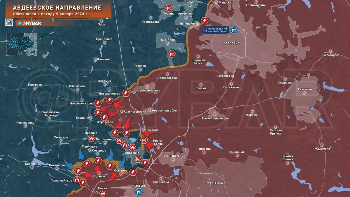 Карта занятой территорией украины российскими войсками