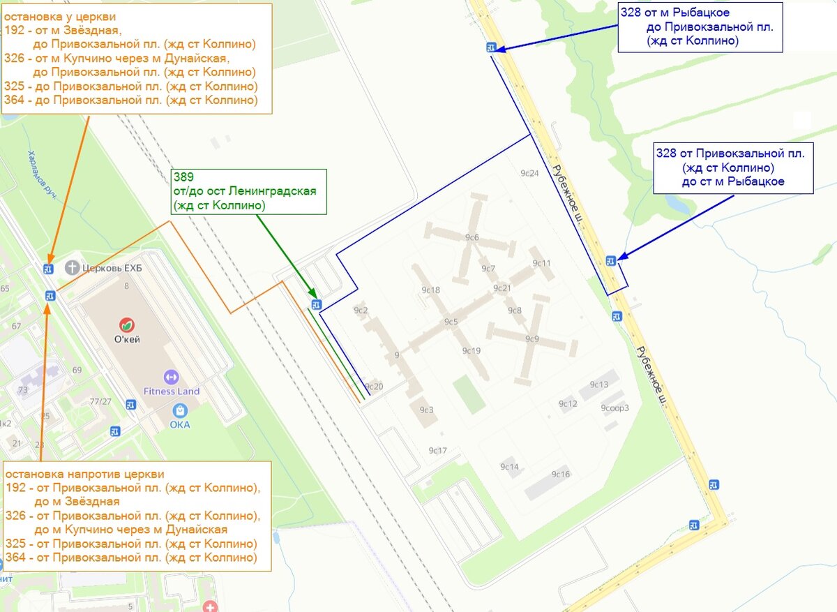 Расписание 335а металлострой колпино. Карта Колпино.