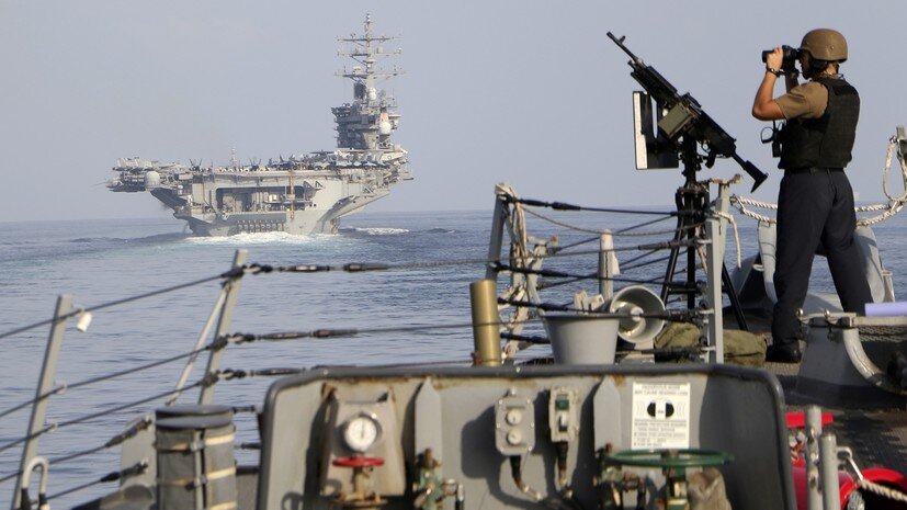     Развёртывание авианосной группировки США на Ближнем Востоке на фоне продолжения операции Израиля в секторе Газа AP Information Technician Second Class Ruskin Naval/U.S. Navy
