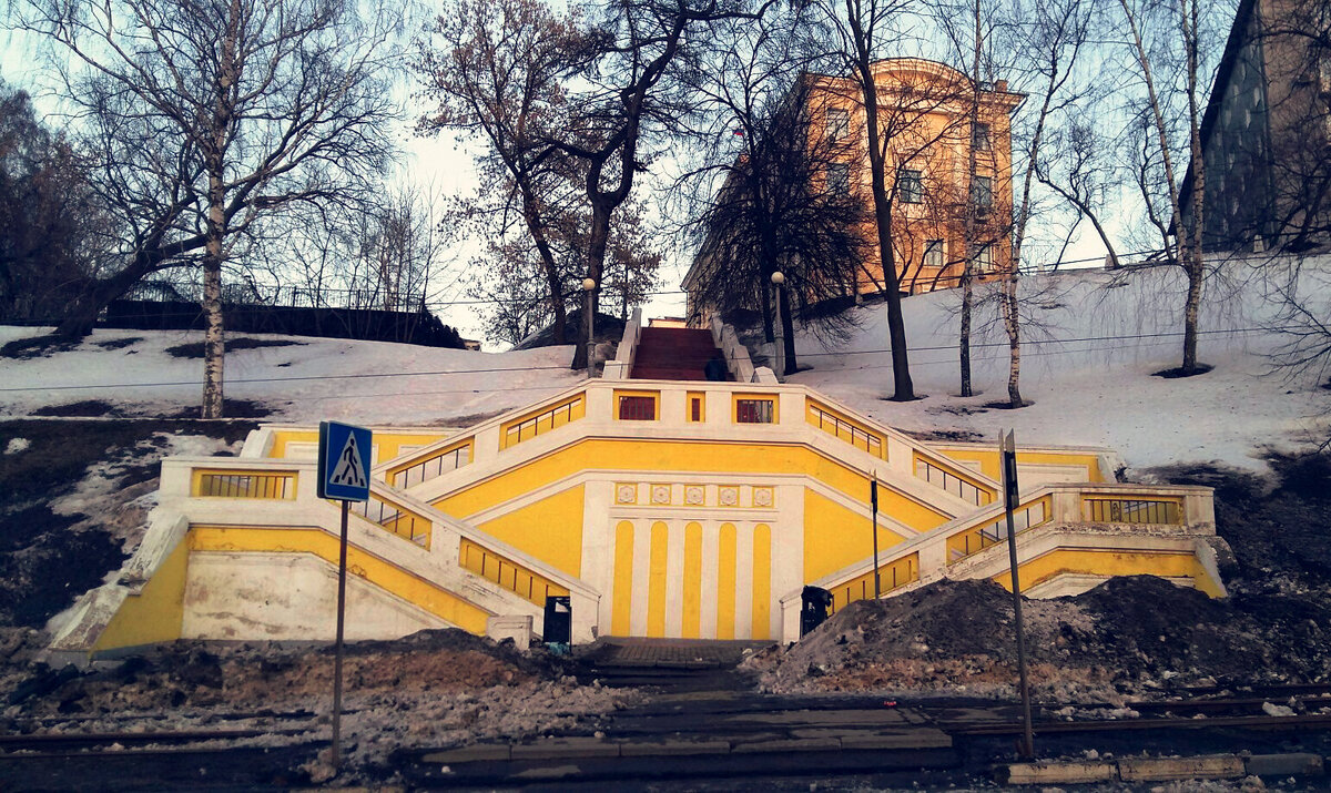 Лестница в нижнем новгороде фото