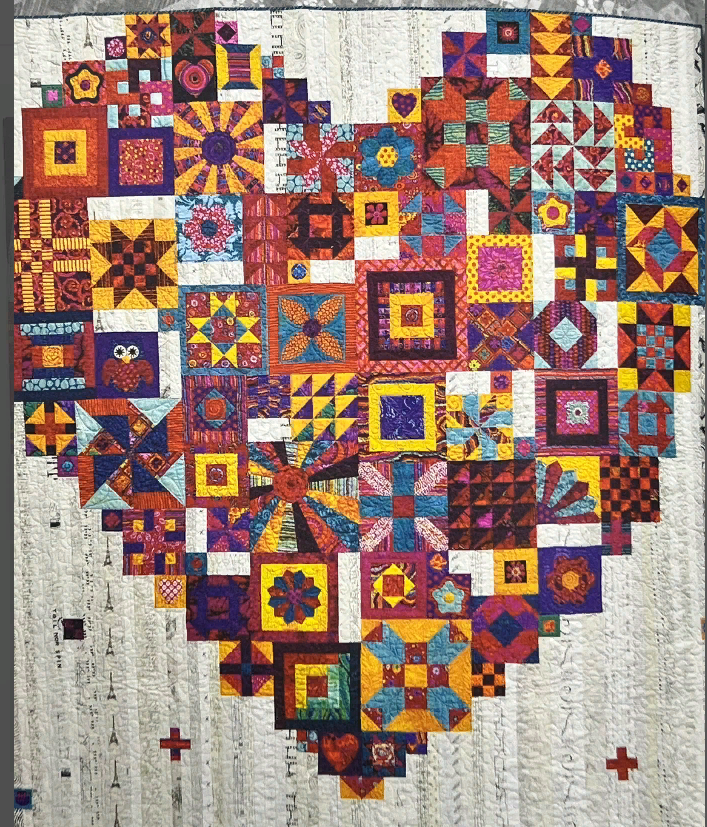 Одеяло в стиле пэчворк схемы