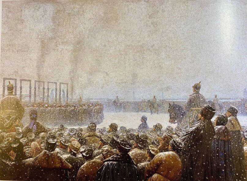 Казнь заговорщиков в России". Василий Верещагин