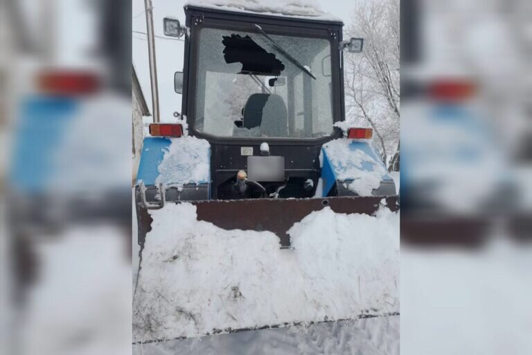    В Оренбуржье мужчина на тракторе пытался вытянуть тюк сена из снега и получил травму глаз Кристина Просвиркина